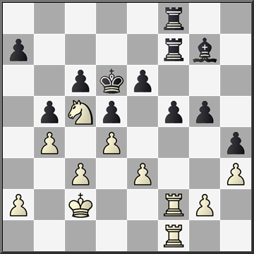 19., Pd7 20. Pf4 Misschien had ik hier Thf1 moeten doen maar ik moet zeggen dat ik hier het zwarte plan om dames te ruilen gewoon gemist heb. 20., Dg5 21. Thf1, Df5 22.Tde1?