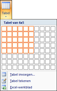 Tabellen gebruiken Een tabel kun je op een dia invoegen via het tabblad Invoegen, groep