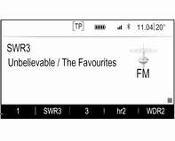 Radio 123 Er zijn 25 posities voor favorieten beschikbaar. Deze worden weergegeven in rijen van vijf favorieten per pagina.