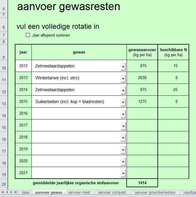 4. GEBRUIKSWIJZE REKENMODULE De OS balans- en N-mineralisatiemodule is een applicatie dat via www.kennisakker kan worden gedownload.