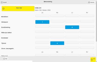 Registratie via app Bedrijfsoverzicht.