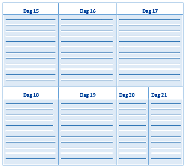 Ramadan goalplanner Qor'aan memorisatie Soerat: Vers/Ayah: