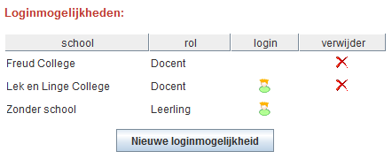 10. Extra opties docent Klas delen met collega Klik op en daarna op van één van uw klassen. In het schema staat uw naam. In het menu bovenaan staan de namen van uw collega s.