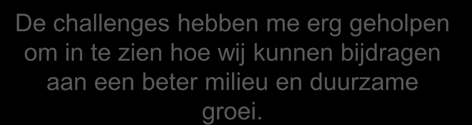 Uslp is voor mij veel tastbaar- Der geworden, leuk om te zien hoeveel collega s meedoen De laagdrempeligheid was heel prettig, hierdoor konden er makkelijk discussies geopend worden.