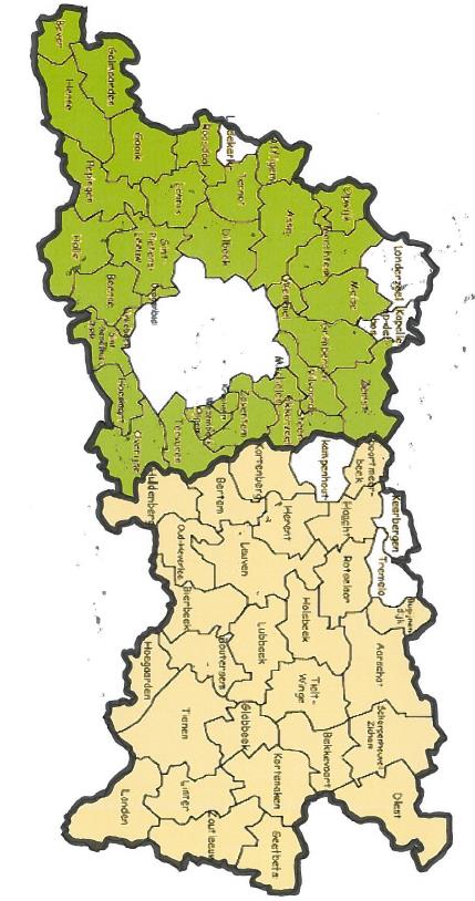 6.3. Provincie Vlaams-Brabant Op basis van de besprekingen tijdens de provinciale tafel en de laatste werksessie kan voor Vlaams- Brabant worden besloten dat we geen verschil merken met het huidige