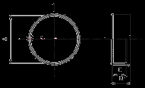 SAERex - Flensbeschermers Rond SAE 3000/6000 - Materiaal:Polyetyleen (PE) rood, economisch.