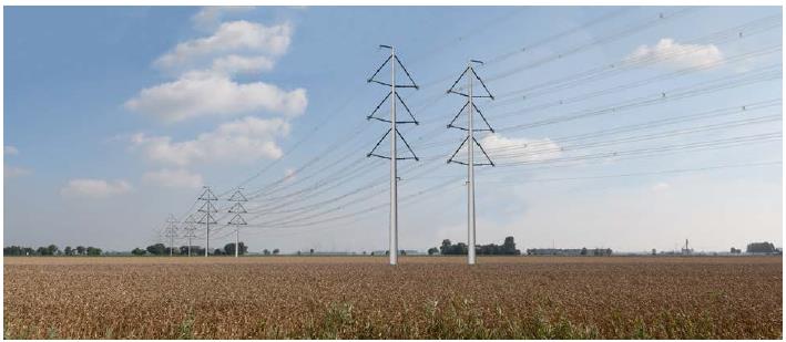 lopen daarom door het landschap waar nu geen verbinding staat. Er worden bovendien geen gevoelige bestemmingen geraakt.