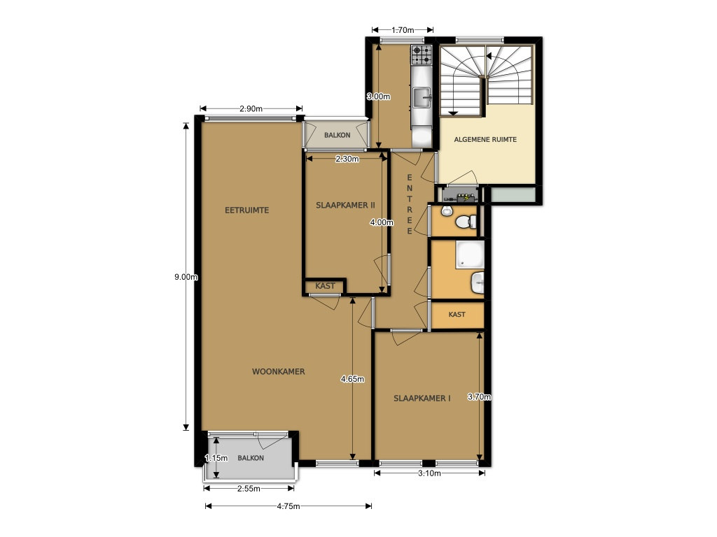 Plattegrond 2e