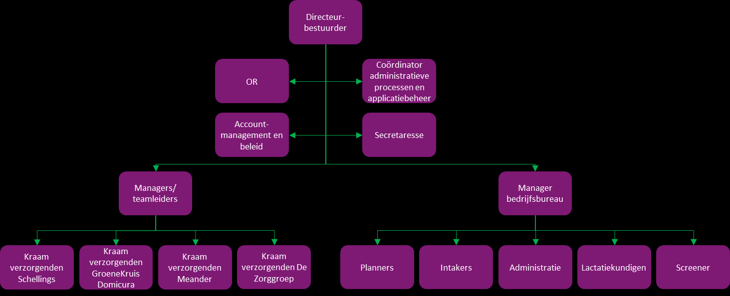 Pagina 7 van 19 Geboortezorg Limburg zal de te verwerven kraamzorgactiviteiten in haar huidige organisatie inpassen.