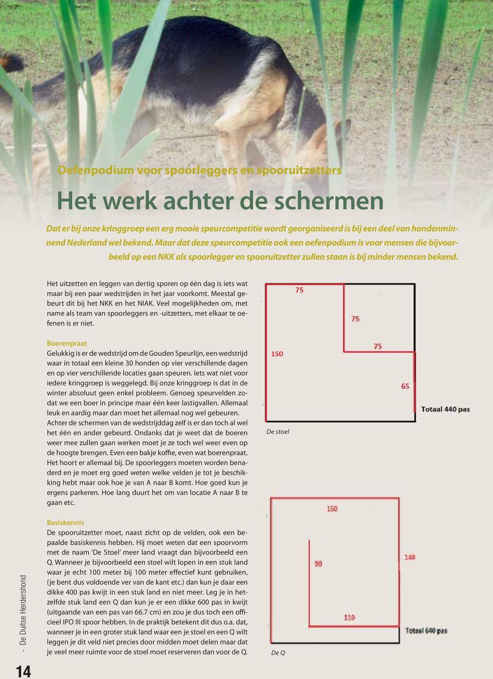 Het uitzetten en leggen van dertig sporen op één dag is iets wat maar bij een paar wedstrijden in het jaar voorkomt. Meestal gebeurt dit bij het NKK en het NIAK.