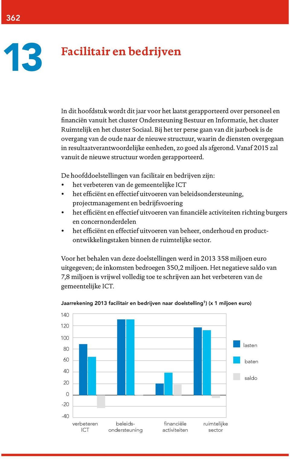 Bij het ter perse gaan van dit jaarboek is de overgang van de oude naar de nieuwe structuur, waarin de diensten overgegaan in resultaatverantwoordelijke eenheden, zo goed als afgerond.