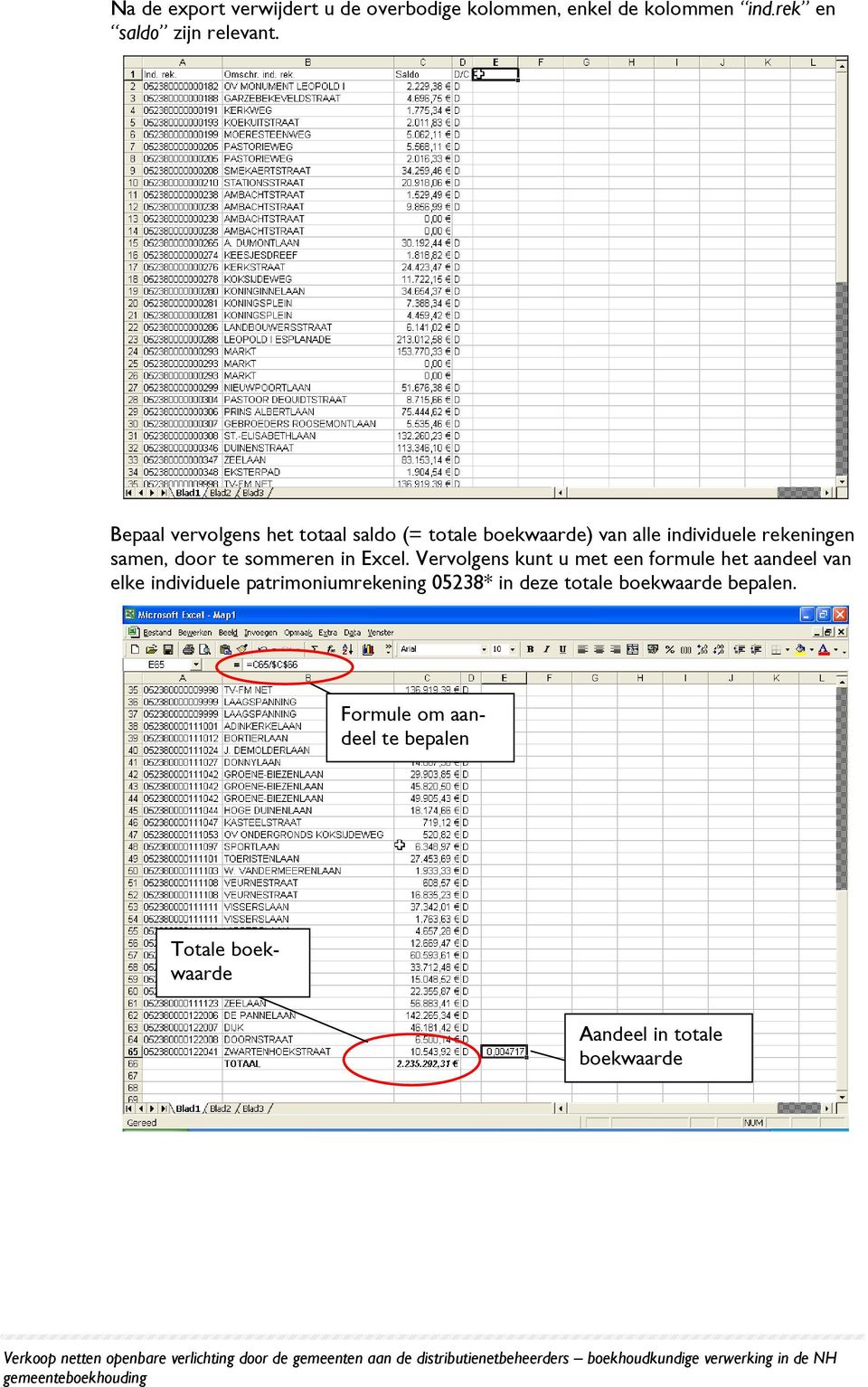 sommeren in Excel.