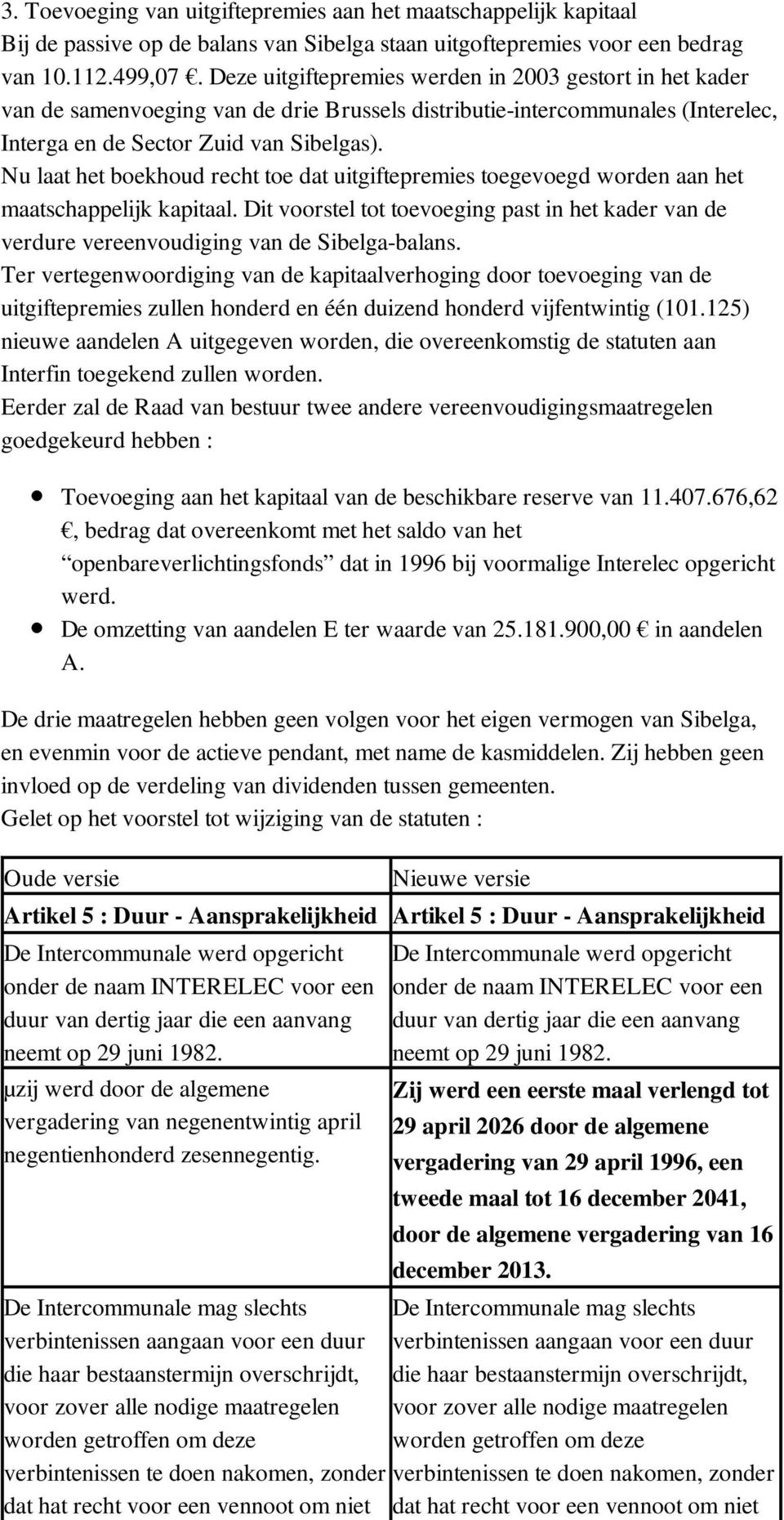 Nu laat het boekhoud recht toe dat uitgiftepremies toegevoegd worden aan het maatschappelijk kapitaal.