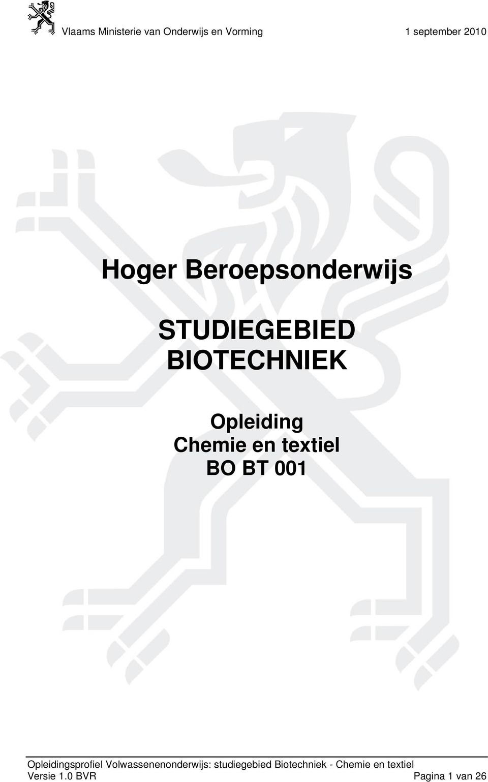 Opleiding Chemie en textiel