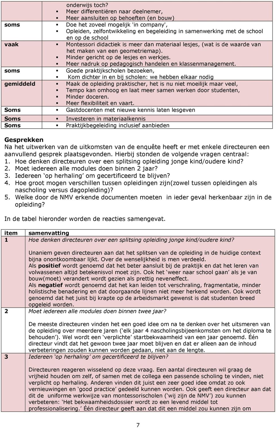 school vaak Montessori didactiek is meer dan materiaal lesjes, (wat is de waarde van het maken van een geometriemap). Minder gericht op de lesjes en werkjes.