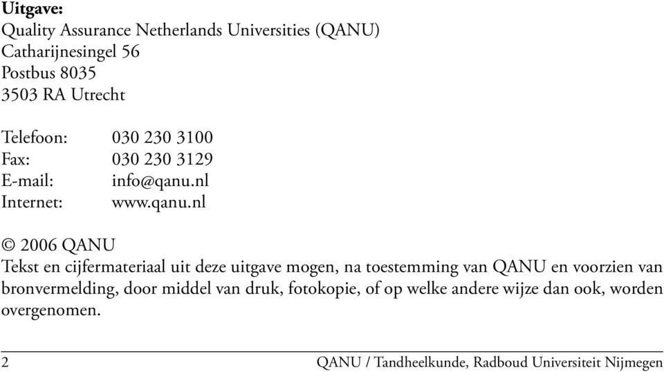 nl Internet: www.qanu.