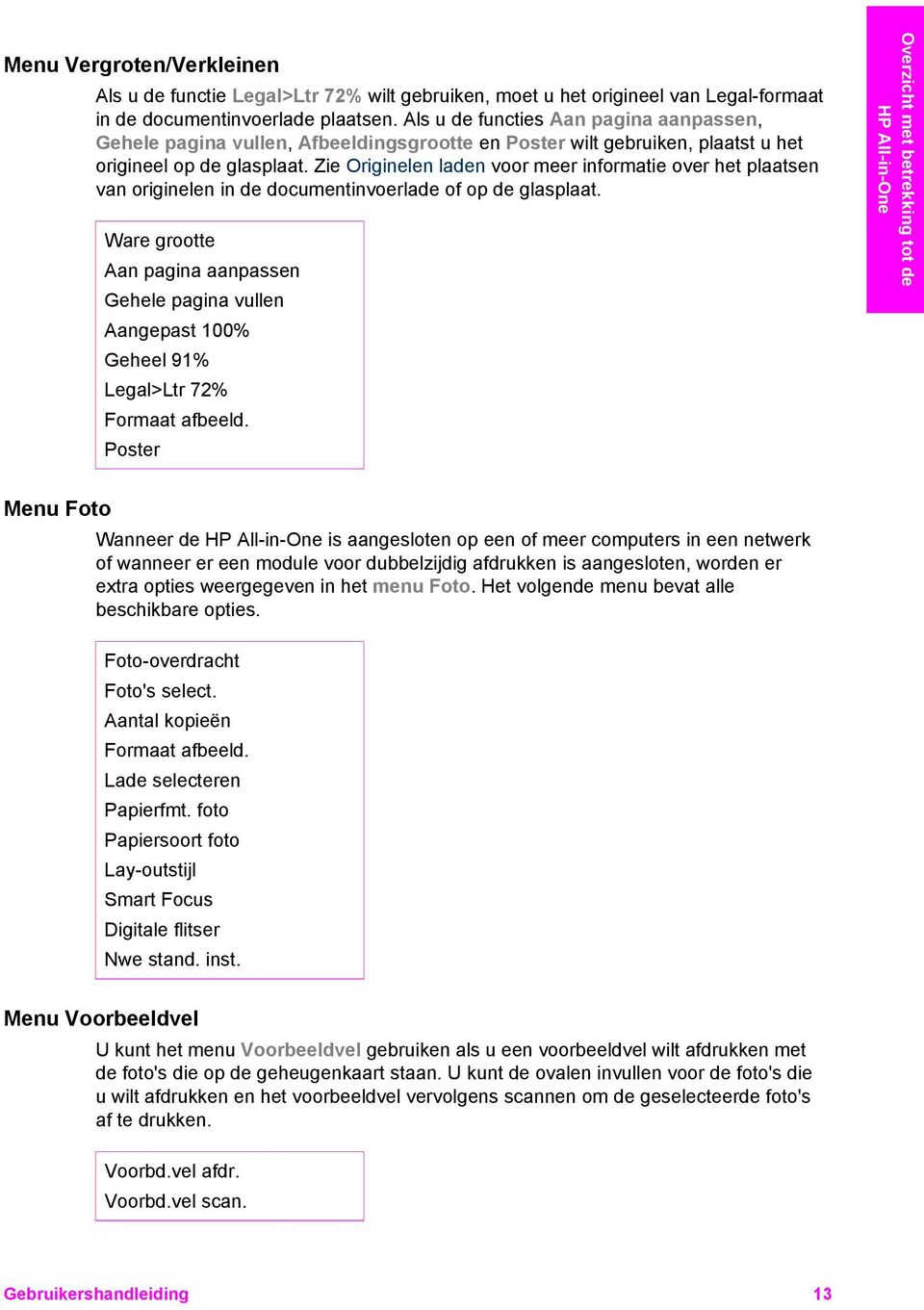 Zie Originelen laden voor meer informatie over het plaatsen van originelen in de documentinvoerlade of op de glasplaat.