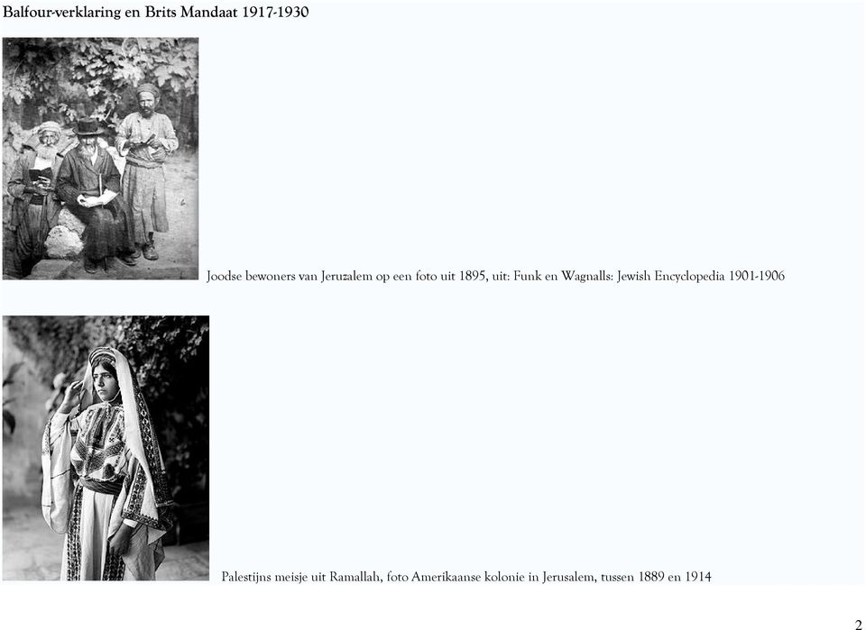 Wagnalls: Jewish Encyclopedia 1901-1906 Palestijns meisje