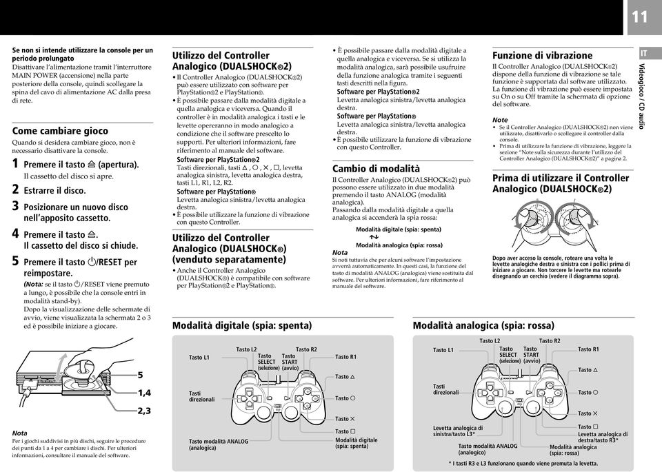 Il cassetto del disco si apre. 2 Estrarre il disco. 3 Posizionare un nuovo disco nell apposito cassetto. 4 Premere il tasto A. Il cassetto del disco si chiude.