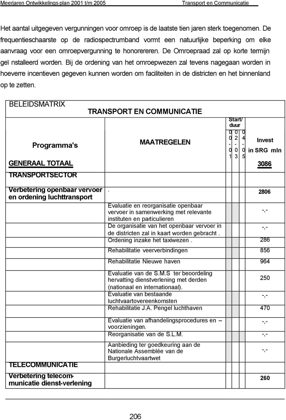 Bij de ordening van het omroepwezen zal tevens nagegaan worden in hoeverre incentieven gegeven kunnen worden om faciliteiten in de districten en het binnenland op te zetten.