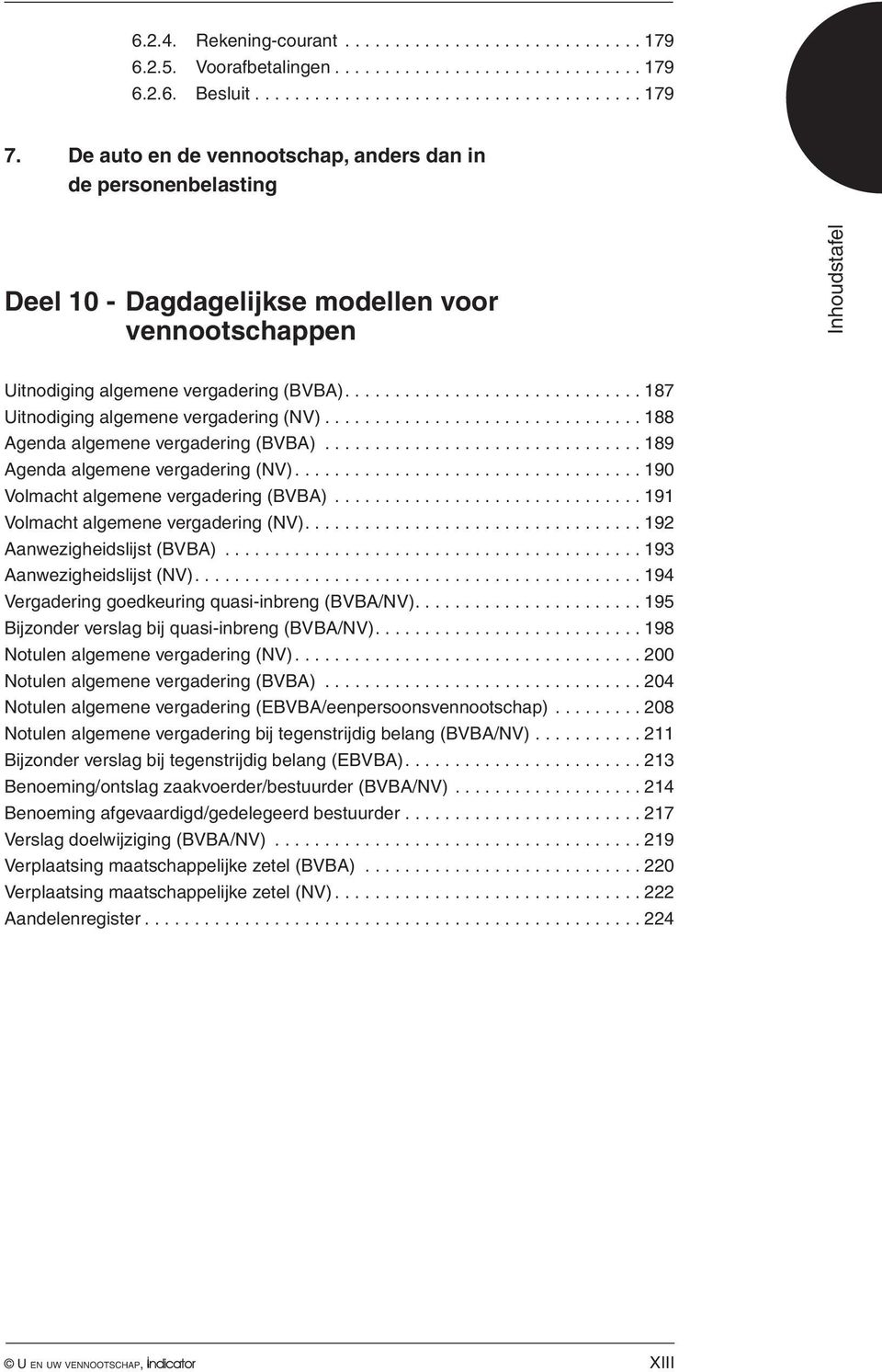 ..188 Agenda algemene vergadering (BVBA)................................ 189 Agenda algemene vergadering (NV)... 190 Volmacht algemene vergadering (BVBA)............................... 191 Volmacht algemene vergadering (NV).