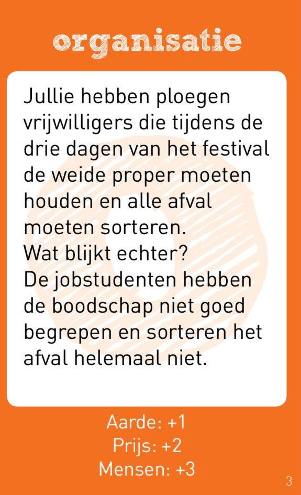 sorteren. Wat blijkt echter?