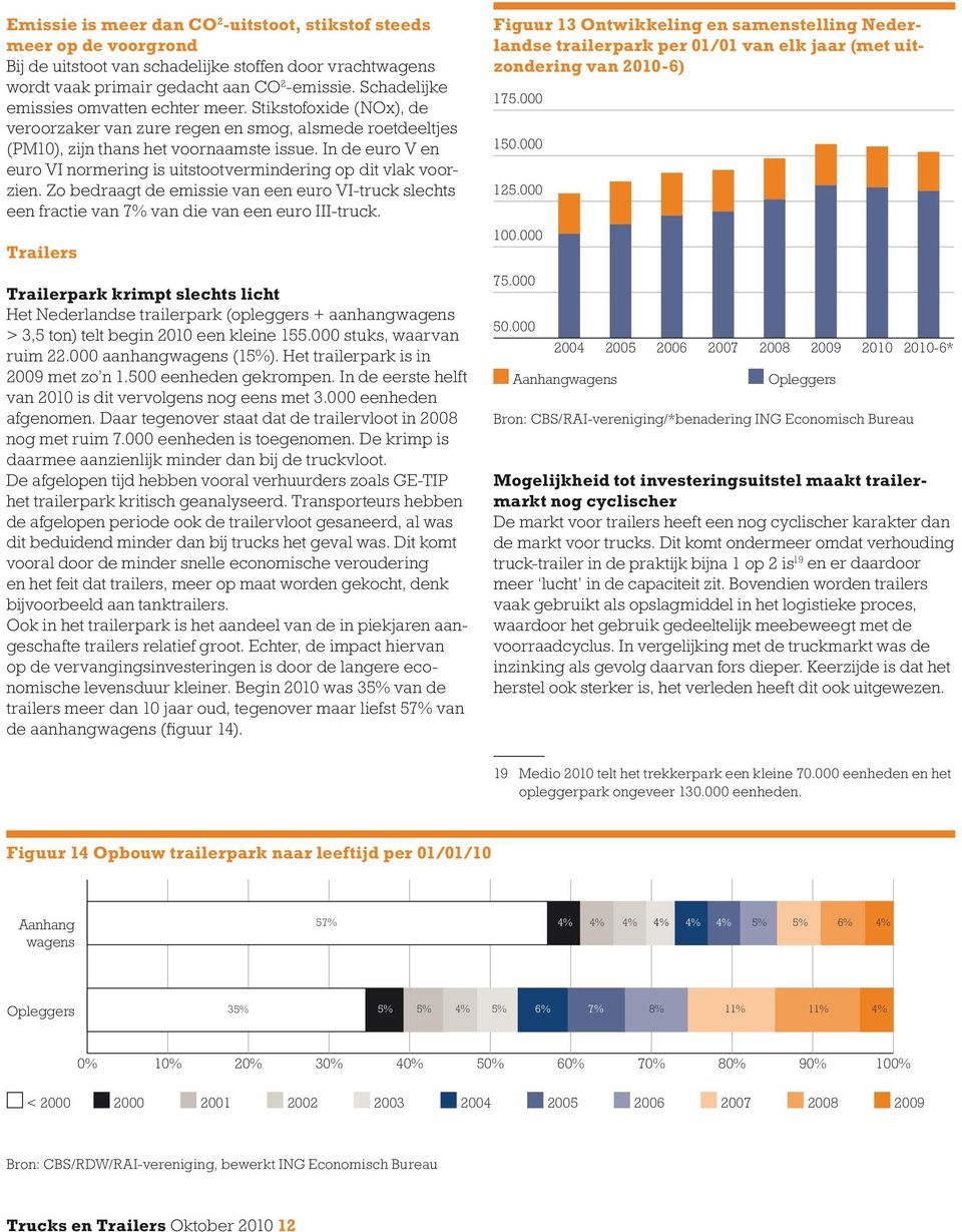 In de euro V en euro VI normering is uitstootvermindering op dit vlak voorzien. Zo bedraagt de emissie van een euro VI-truck slechts een fractie van 7% van die van een euro III-truck.