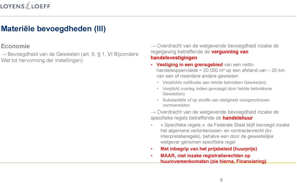 van een nettohandelsoppervlakte > 20.