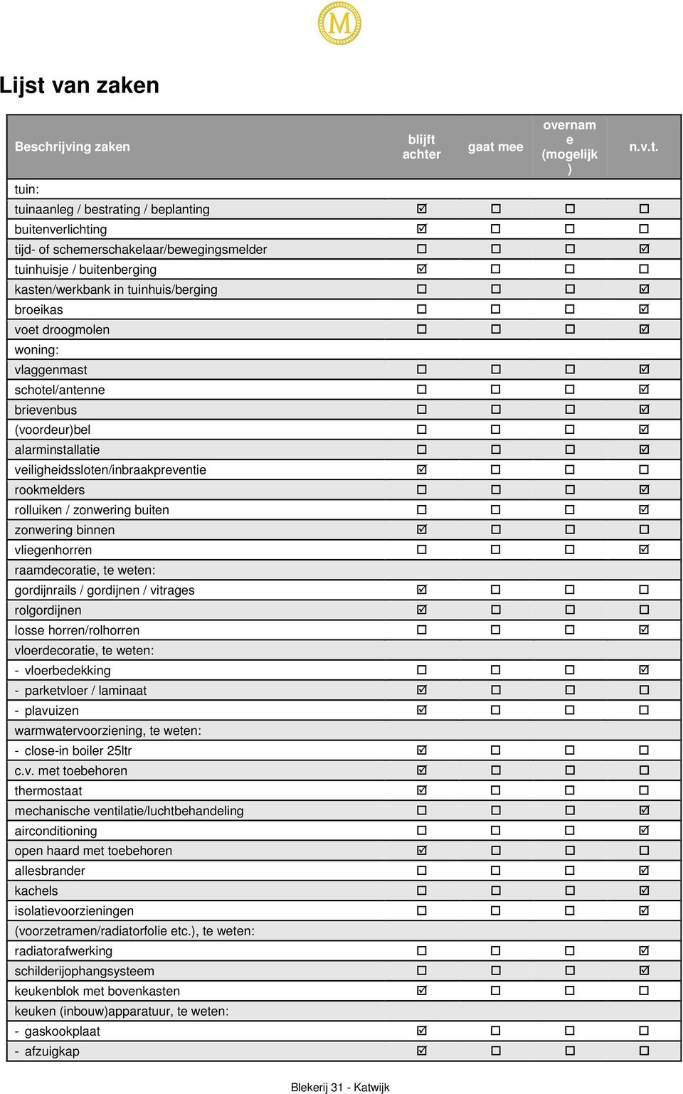 rolluiken / zonwering buiten zonwering binnen vliegenhorren raamdecoratie, te weten: gordijnrails / gordijnen / vitrages rolgordijnen losse horren/rolhorren vloerdecoratie, te weten: - vloerbedekking