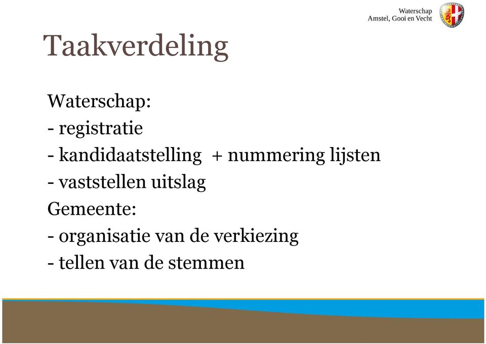 vaststellen uitslag Gemeente: -