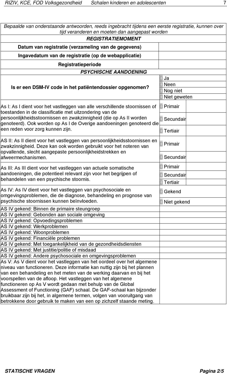 code in het patiëntendossier opgenomen?