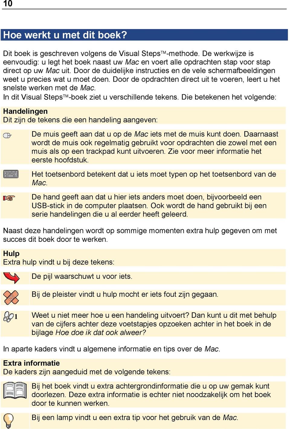 Door de duidelijke instructies en de vele schermafbeeldingen weet u precies wat u moet doen. Door de opdrachten direct uit te voeren, leert u het snelste werken met de Mac.