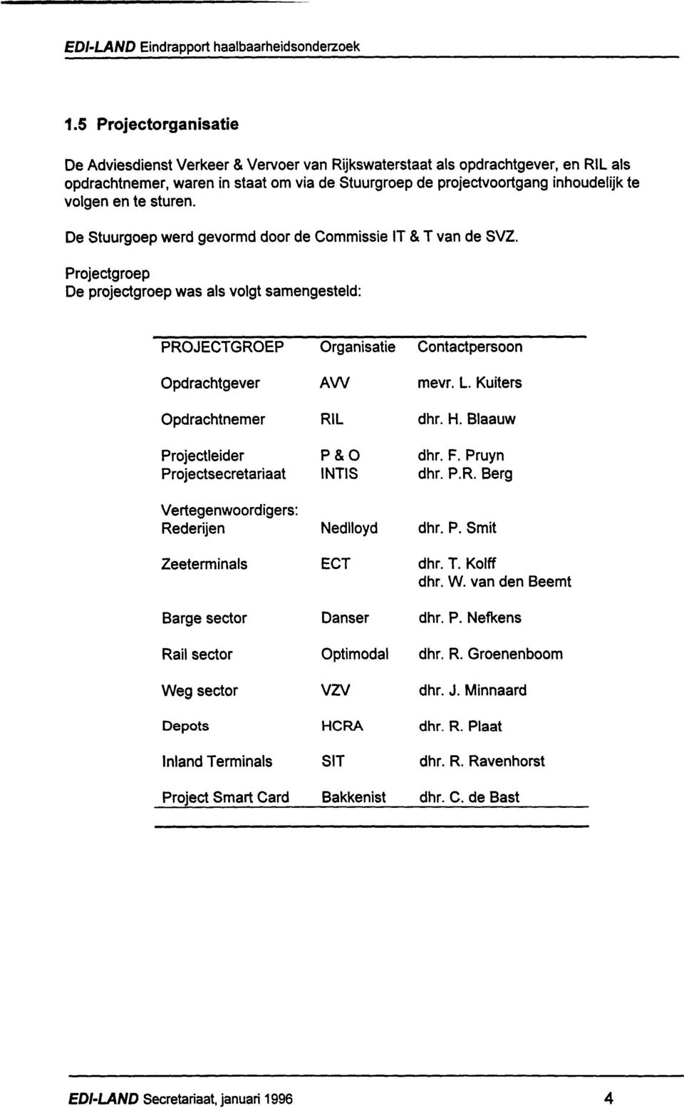 sturen. De Stuurgoep werd gevormd door de Commissie IT & T van de SVZ.