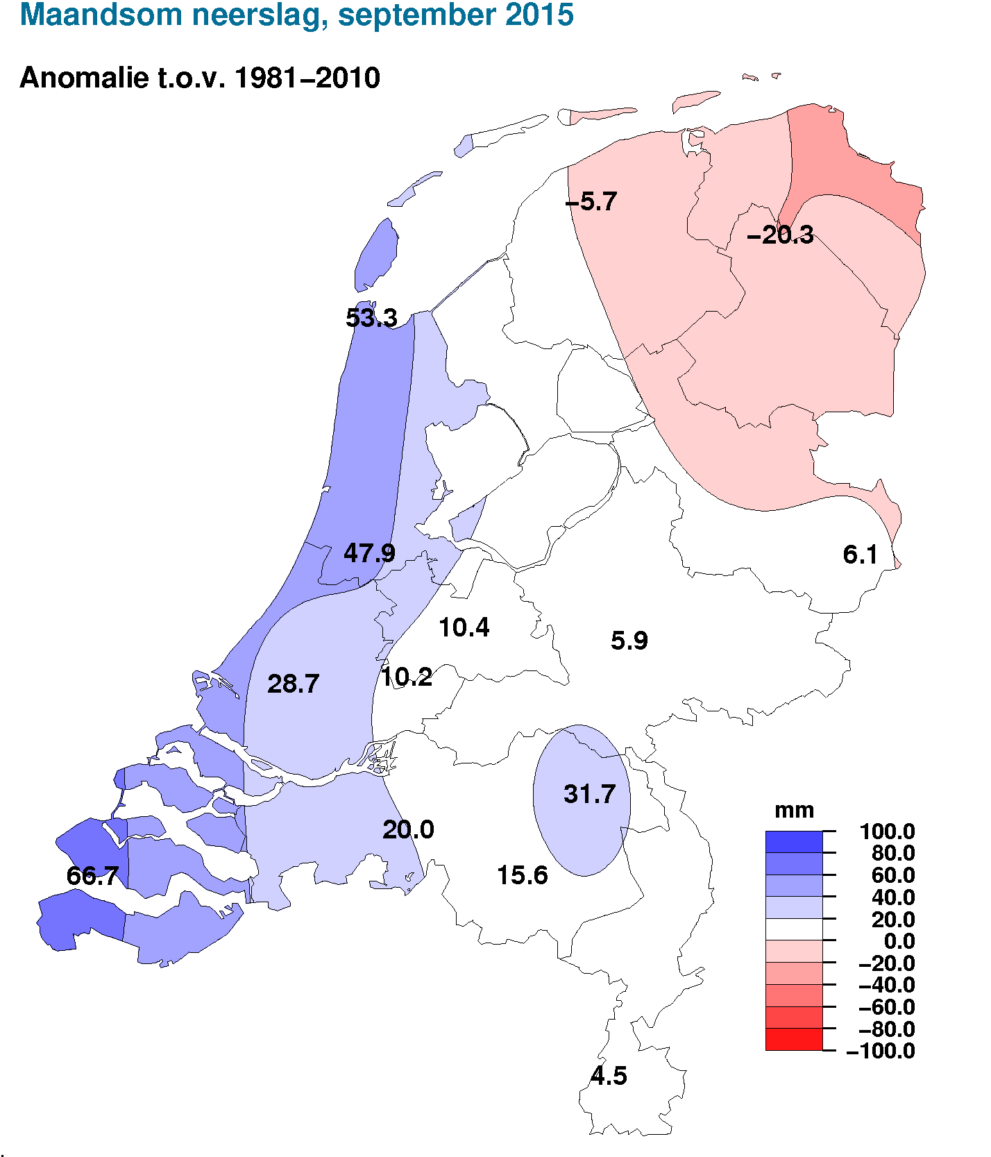 NB. De kaarten zijn gebaseerd op een automatische interpolatie van gegevens van individuele meetstations zonder additionele klimatologische kennis.