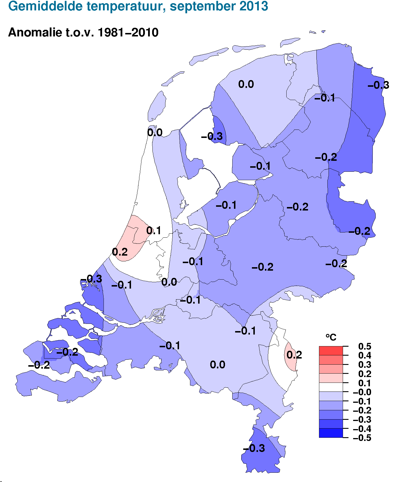 Geograsche Overzichten NB. De kaarten zijn gebaseerd op een automatische interpolatie van gegevens van individuele meetstations zonder additionele klimatologische kennis.