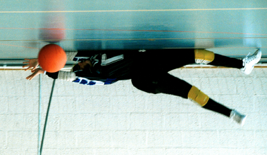 Ik speel graag goalball omdat het een teamsport is.