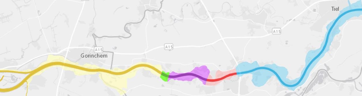 In Figuur 4- is ter zien dat Pakket 1( met dijkteruglegging bij Werkendam) weinig meerwaarde oplevert ten opzichte van pakket 2 (zonder dijkteruglegging).