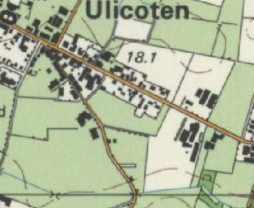 Figuur 4. Situering van het plangebied binnen de historische kaarten Situatie 1830-1850 (bron: www.watwaswaar.nl) Situatie 1898 (bron: www.watwaswaar.nl) Situatie 1958 (bron: www.watwaswaar.nl) Situatie 1980 (bron: www.