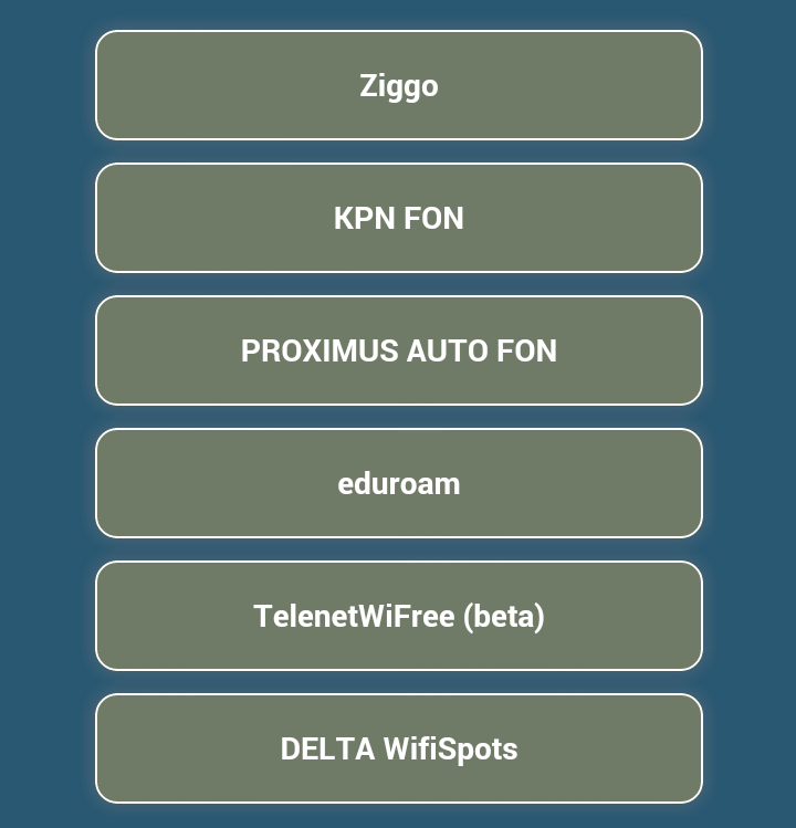 Snelle Hotspots Menu Explanation Guide 6 U kunt een browser openen door te klikken op Open New Browser. Druk op Snelle Hotspots. Login door uw Ziggo gebruikersnaam en wachtwoord in te geven.