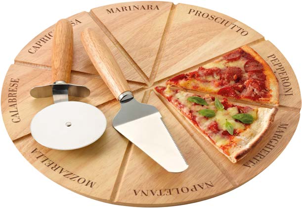 Pizza Set Pizzabord, pizzasnijder en pizzaschep
