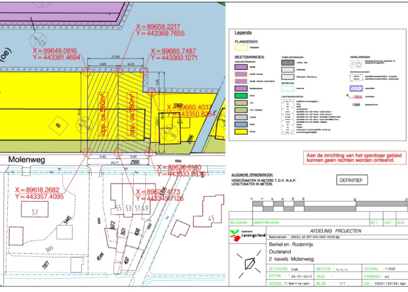 ontwikkelaar. Daaronder ligt, contractueel, een zelfde grondwaarde als onder de grond waarop de al tot stand gebrachte deelplaninfrastructuur is gelegen.