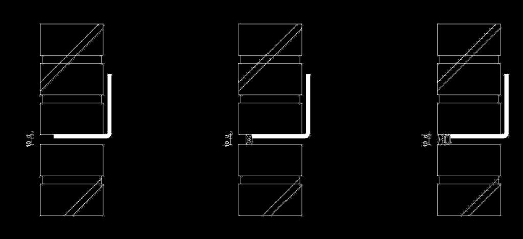 Expansieruimte Onder de hoeklijn (H) dient voldoende zettingruimte aanwezig te zijn. Afhankelijk van de constructie waaraan de geveldrager bevestigd wordt moet dit 5 tot 10 mm. zijn. Bij buigslappe vloeren dient hierover overleg met Muurkracht B.