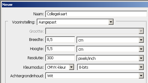 Selecteer het pallet Lagen (Layer). Nieuw Document Selecteer in de optiebalk in het menu Bestand (File) de optie Nieuw (Ctrl+N) voor een nieuw document.
