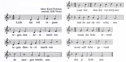 ! Orde van de dienst. orgelspel. luiden van de klokken. stilte. aansteken van de kaars. de gemeente gaat staan. Lichtlied doe je licht aan.