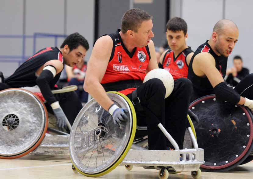 Rolstoelrugby De lidverenigingen van Gehandicaptensport Nederland organiseren een