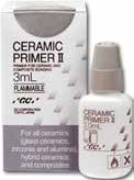 PLAATSEN 70 GC Ceramic Primer II Ceramic Primer II iseen primer speciaal ontwikkeld om een sterke hechting te verkrijgen tussen alle esthetische indirecte restauraties en bevestigingscementen op