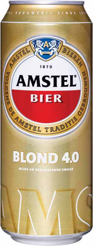 Amstel pilsener of blond 4.0 bier* 2 blikken à 500 ml. 1.26-1.52 * Wij verkopen alcoholische dranken alleen aan personen boven de 18 jaar. < 25 jaar? laat je legitimatie zien!