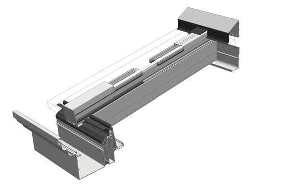 Profilés pour plaques Profielen voor dakplaten Glas Profils non thermiques Röhm - Largeur 50mm Röhm niet thermische profielen - Breedte 50mm /m Long. (m) Lengte (m) Brut 9010B 8019 ST.