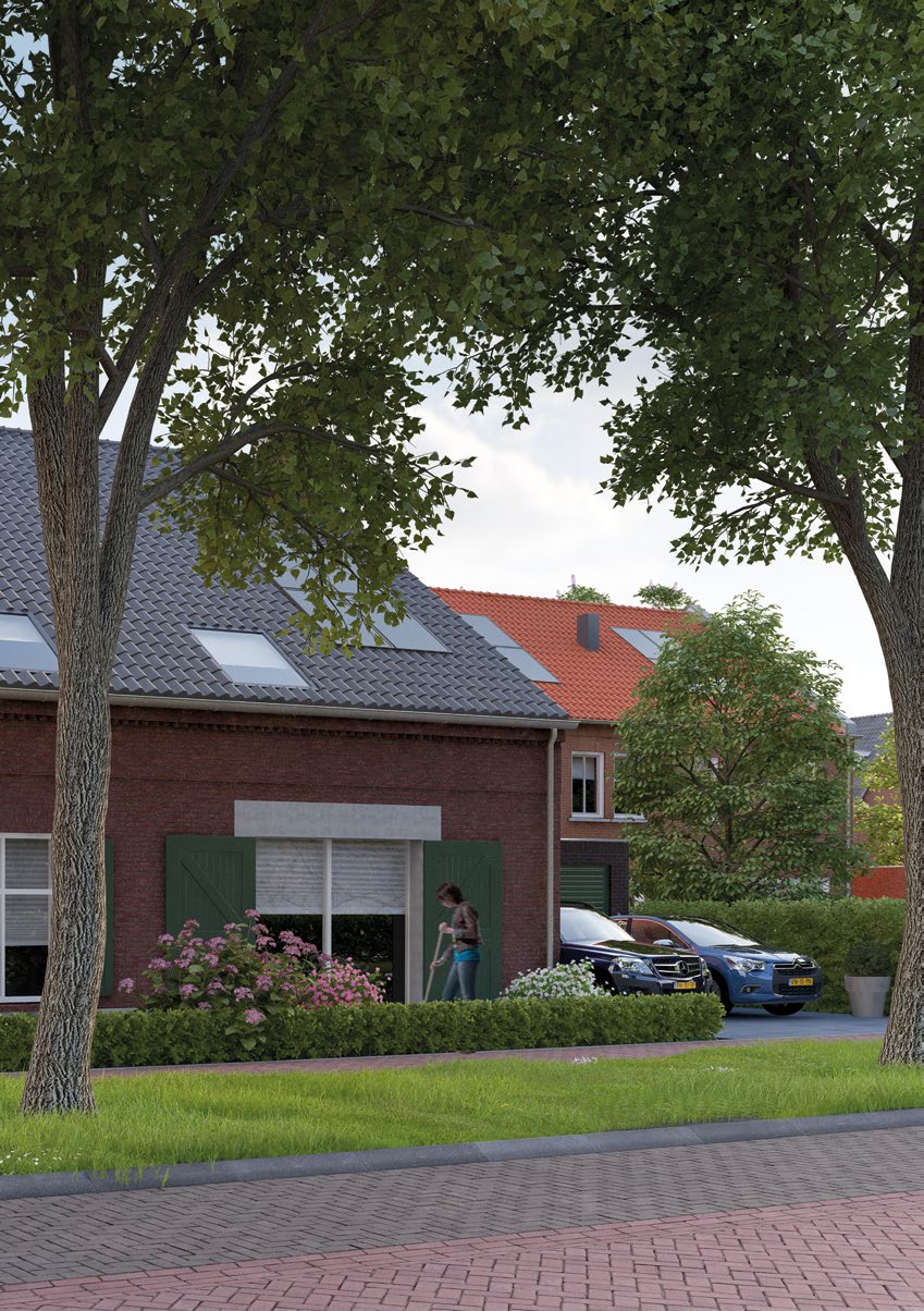 2 onder 1 kapwoning type T K, tweede verdieping 150+ cv wm mv