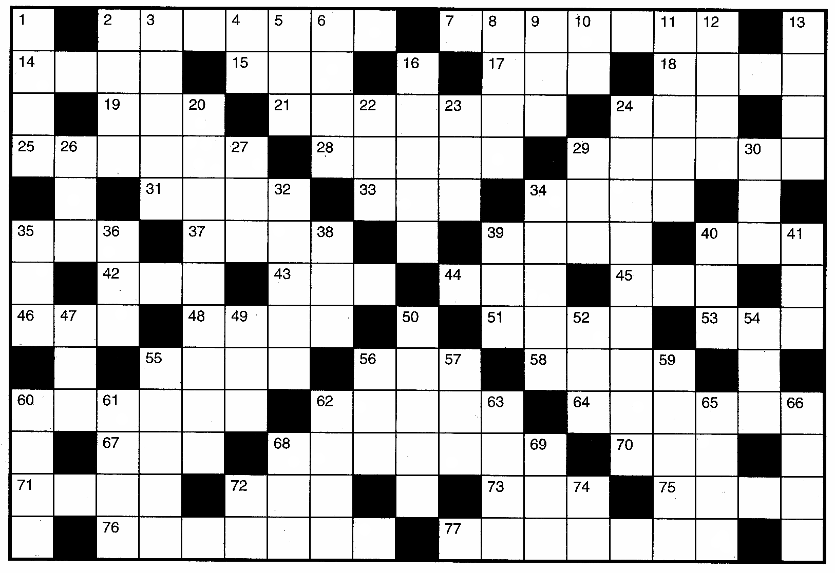 ONZE PUZZEL Los onderstaande kruiswoordpuzzel op en breng de letters over naar de balk. U leest dan een woord.